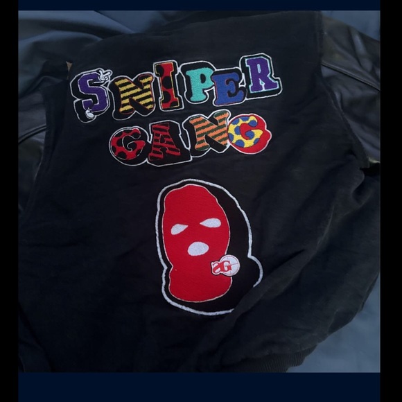 Sniper gang varsity leather jacket - Picture 1 of 5